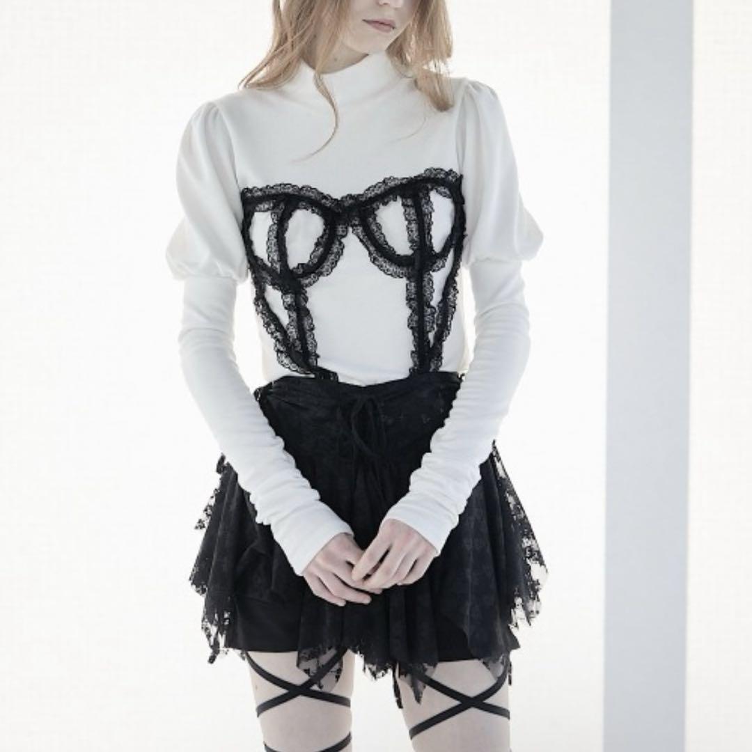Lace Corset Knit Top lilLilly
