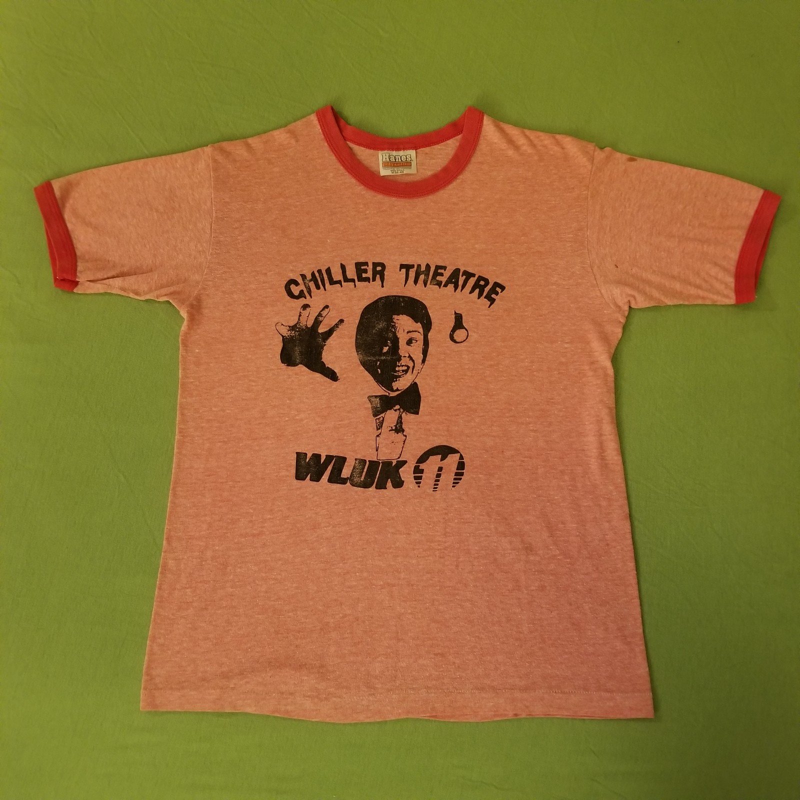 Ned The Dead Chiller Theatre TV Horror Host 80s T-Shirt Greenbay WI WLUK 11 WACY