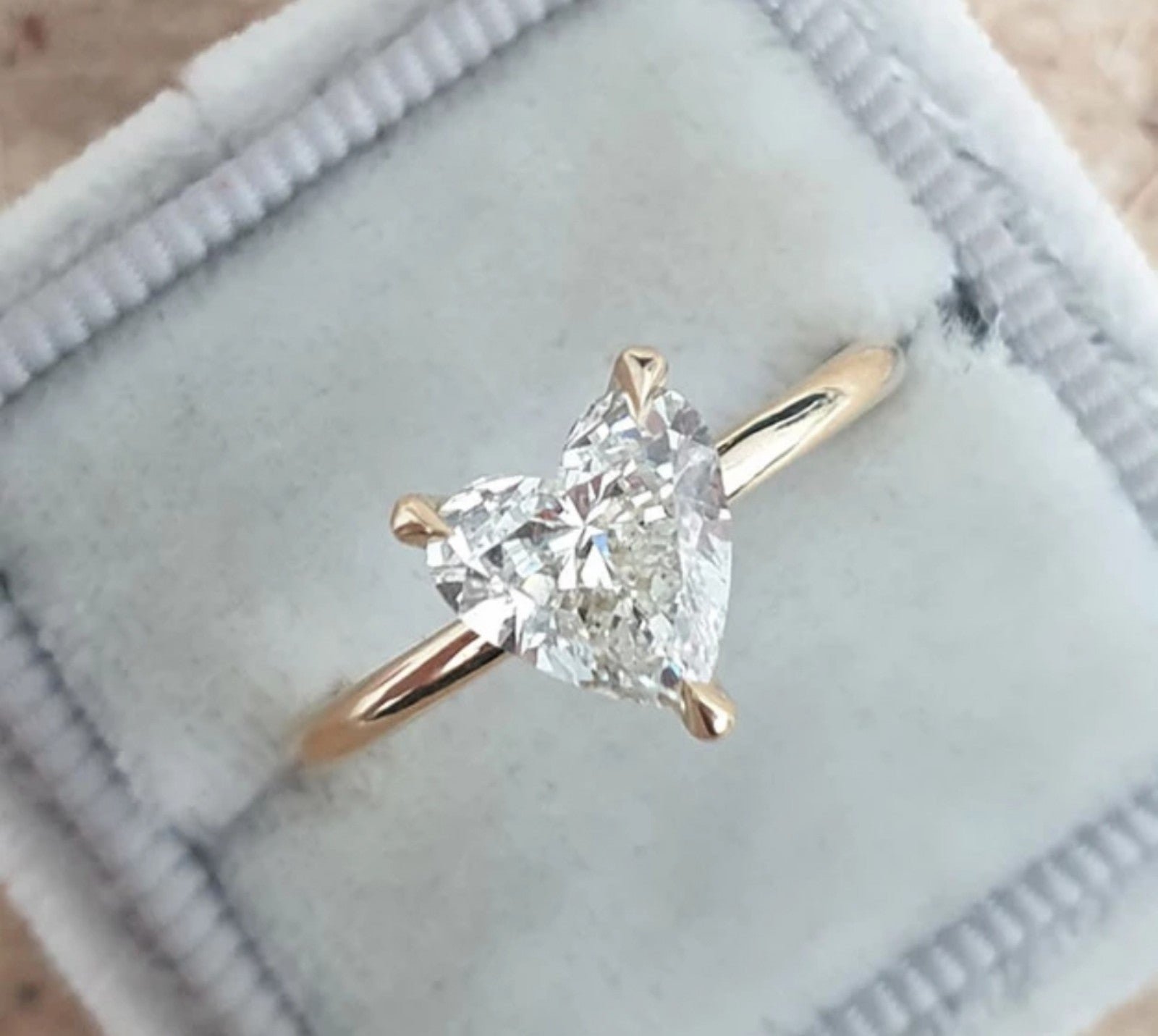 *SALE* Heart Shaped Sapphire Engagement Ring Size 4,5,6,7,8,9,10