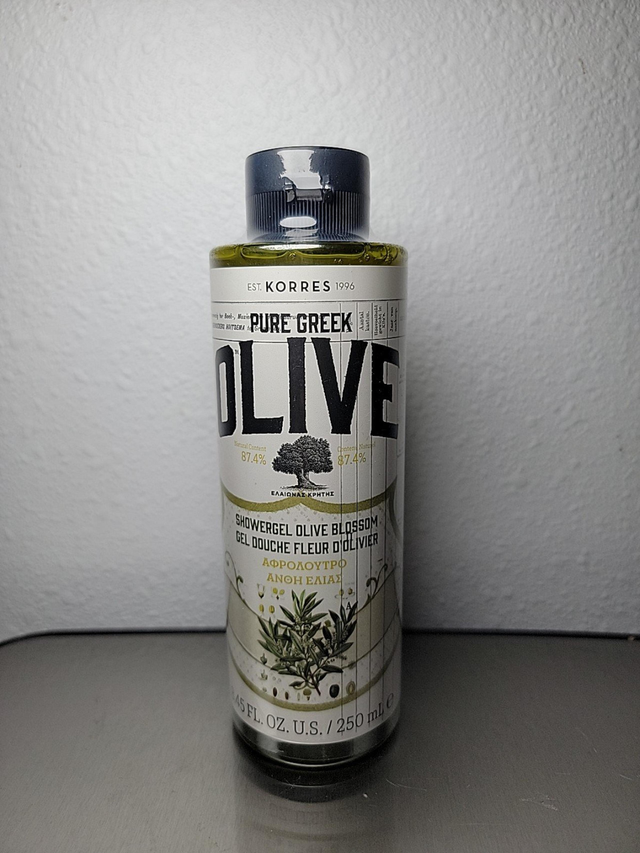 NEW Pure Greek OLIVE Shower Gel Olive Blossom Full Size 250ml/8.45oz ATHN - Korres