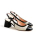 J.Crew Layne cap toe heels in Spanish canvas size 8.5 / 8H sling back