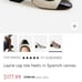 J.Crew Layne cap toe heels in Spanish canvas size 8.5 / 8H sling back
