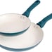 Blue Mowry Savory Saffron 2-Piece Fry Pan Set - Teal