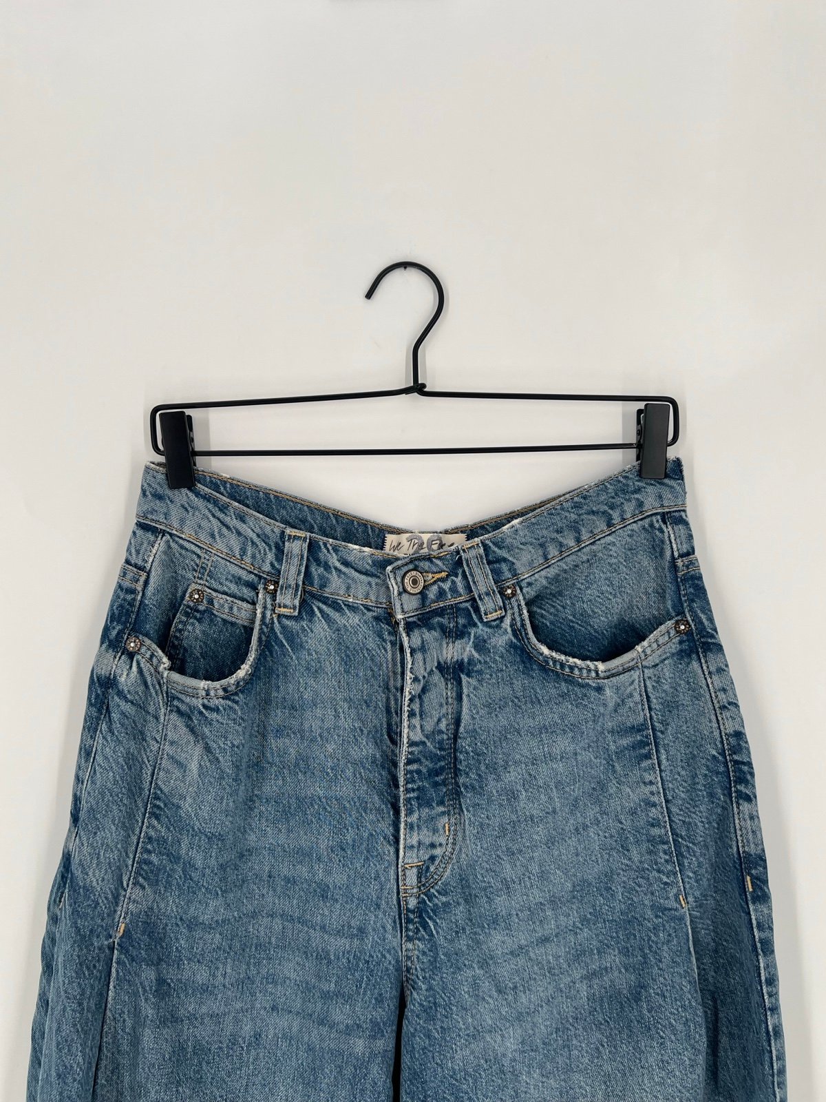 We The Free x Revolve Old West Slouchy Wide Leg Jeans In Canyon Blue
