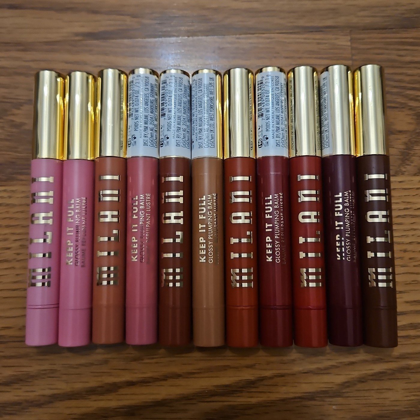 11 NEW MILANI Keep It Full Glossy Plumping Lip Balm Gloss Bundle