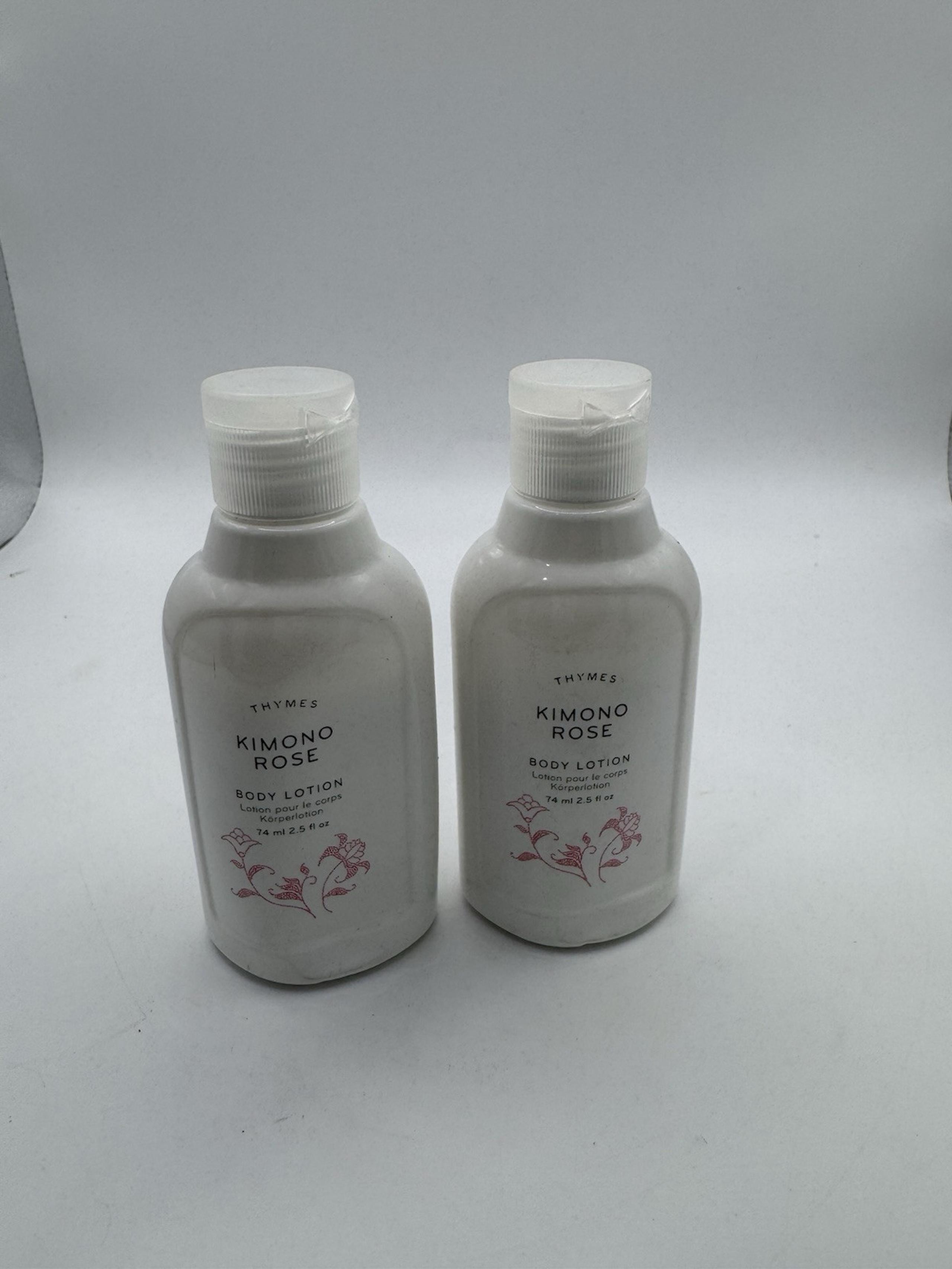 Thymes Kimono Rose Body Lotion 2.5oz. 2 PCs