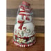 Tracy Porter Jolly Ol Snowy Snowman Woodland Christmas Cookie Jar 13 New