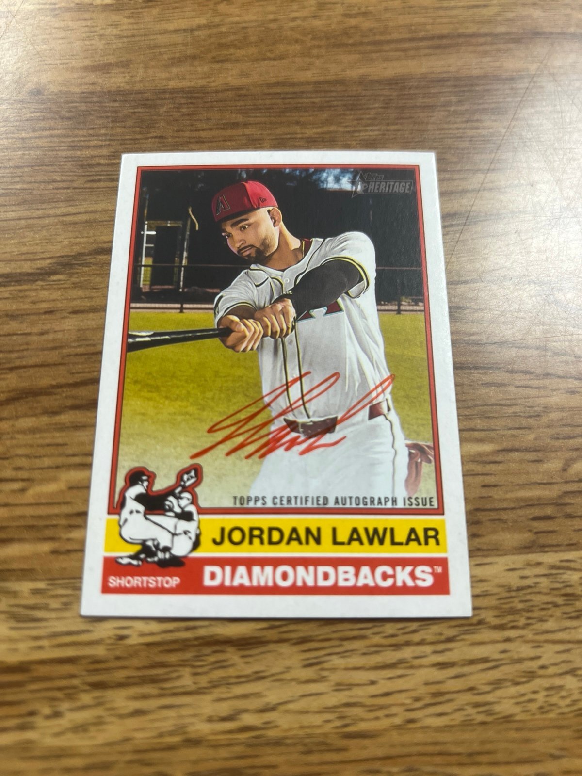 JORDAN LAWYER 2025 TOPPS HERITAGE RED INK SPECIAL EDITION