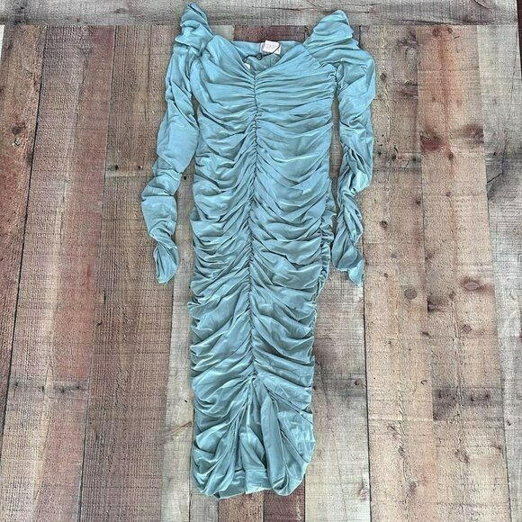 Club L london Maternity sweetheart dress sage green women's size 4