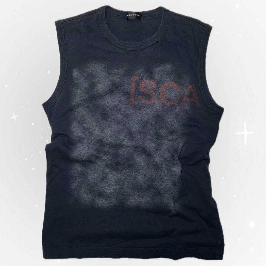 00s archive tank top Heisei grunge wash y2k