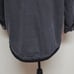 90s Vintage Excuse Grunge Dark Wash Black Distressed Sherpa Lined Denim Jacket L