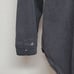 90s Vintage Excuse Grunge Dark Wash Black Distressed Sherpa Lined Denim Jacket L