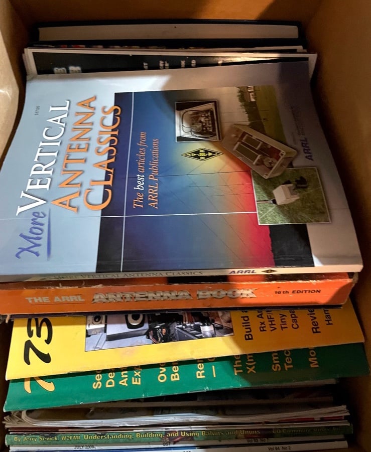Ham radio book/magazine bundle lot 50 +