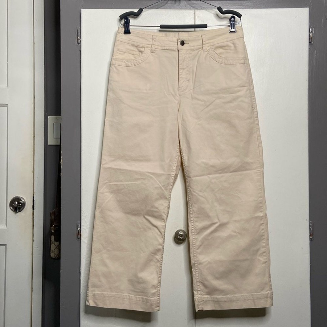toad and co women earthworks wide leg pants 12 beige T1442907