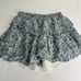 LoveShackFancy Blue Ditsy Floral Mini Skirt Silk Ruffle Size Small Whimsy