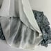 LoveShackFancy Blue Ditsy Floral Mini Skirt Silk Ruffle Size Small Whimsy