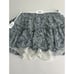 LoveShackFancy Blue Ditsy Floral Mini Skirt Silk Ruffle Size Small Whimsy