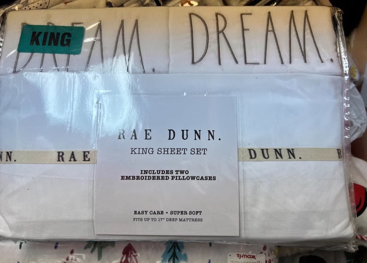 Rae Dunn dream KING sheet set