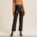Abercrombie and Fitch black leather pants