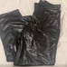 Abercrombie and Fitch black leather pants