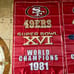 San Francisco 49ers, Super Bowl championship banners 3x5 flag - set of 5