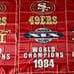 San Francisco 49ers, Super Bowl championship banners 3x5 flag - set of 5