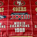 San Francisco 49ers, Super Bowl championship banners 3x5 flag - set of 5
