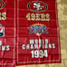 San Francisco 49ers, Super Bowl championship banners 3x5 flag - set of 5