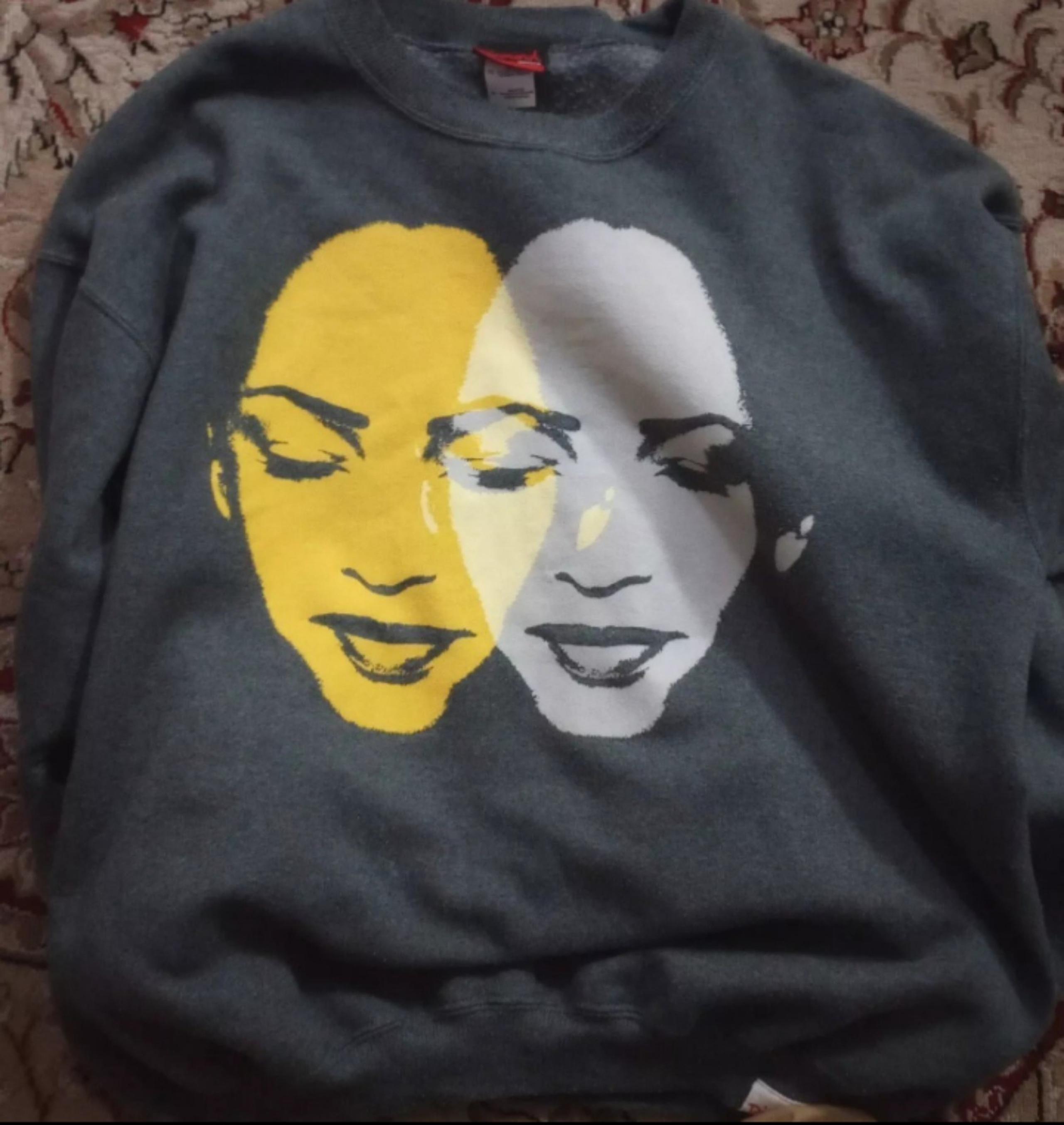 Sade Diamond Deuces "RARE" Size XL Grey Crewneck