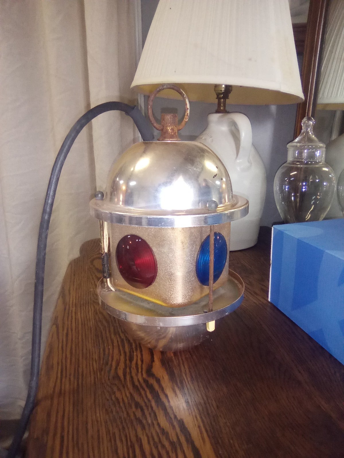 Vintage Pre-Disco Swiss Golden Beacon Rotating Light