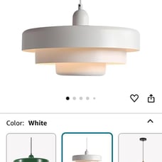 MCM pendant light (WHITE & GREEN AVAILABLE)