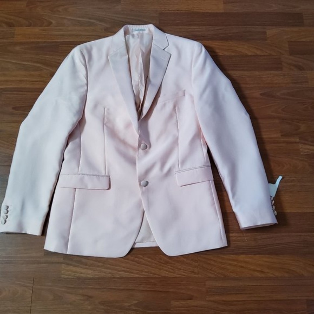 Alfani Slim Fit Men's Suit Jacket Blazer Sports Coat 40L Pink New