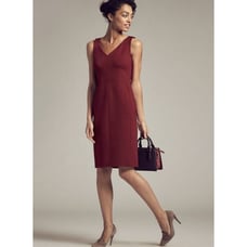 MM LaFleur The Rachel Dress Ponte Boysenberry Size 0 Sleeveless Sheath Dress