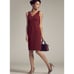 MM LaFleur The Rachel Dress Ponte Boysenberry Size 0 Sleeveless Sheath Dress
