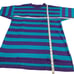 VTG Dehen Men L 80s Heavy Knit Sweatshirt Duty Blue Purple Striped Bally USA