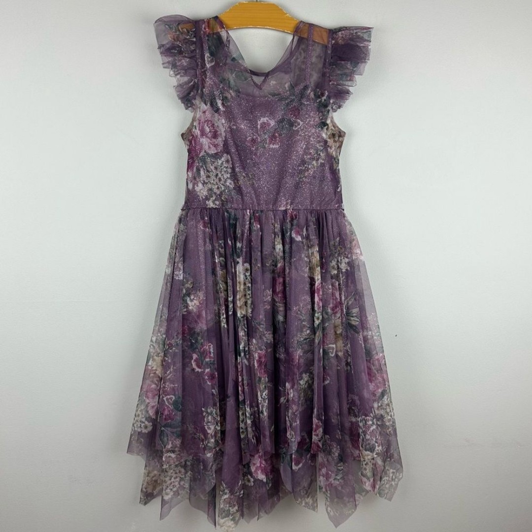 Zunie Girls Floral Tulle Dress Size 12