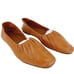 Vince SZ Kali Square-Toe Leather Ballet Flats Caramel