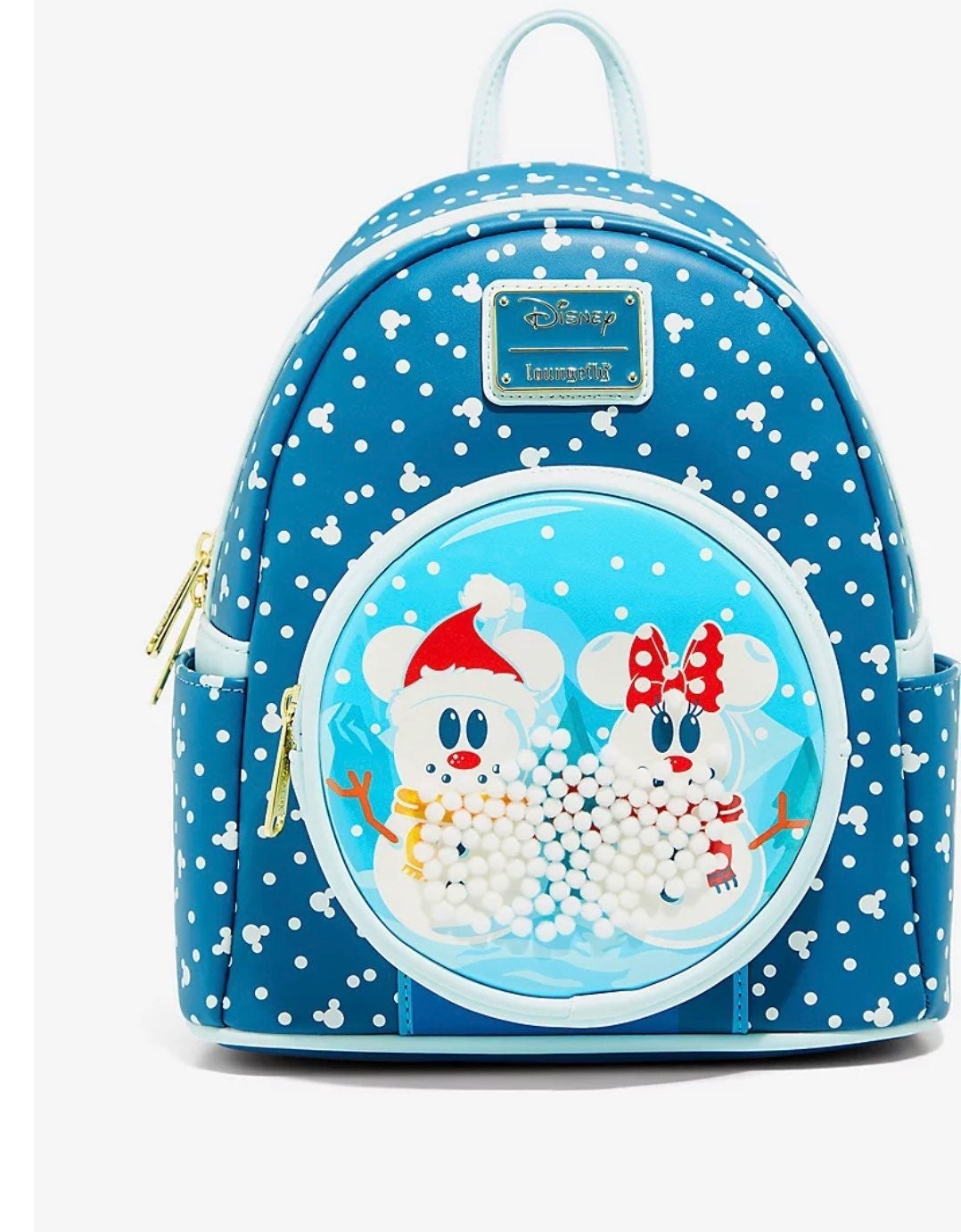 Loungefly Mickey & Minnie Mouse Snow Globe Mini Backpack