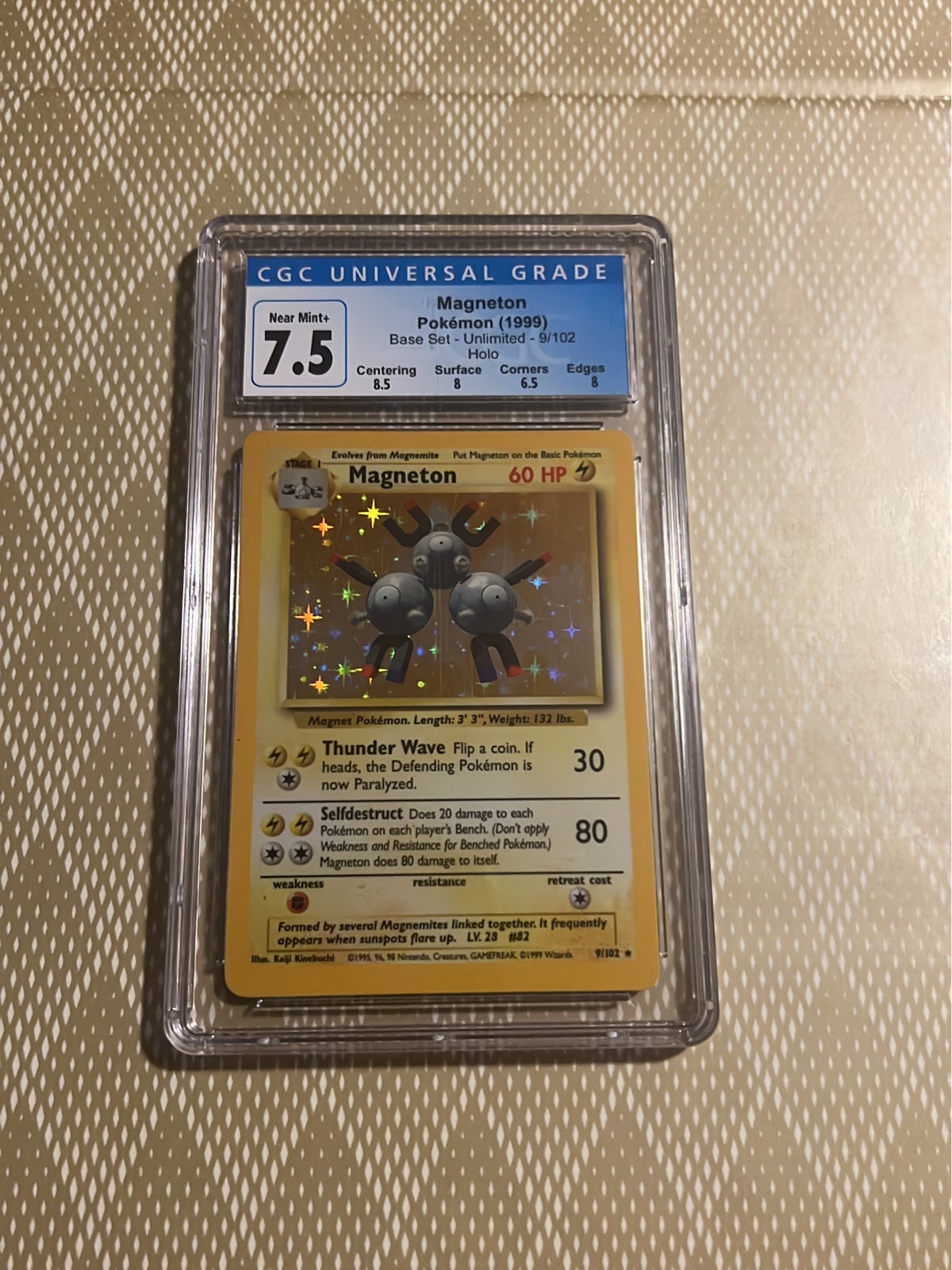 1999 Pokemon magnetron psa 7.5