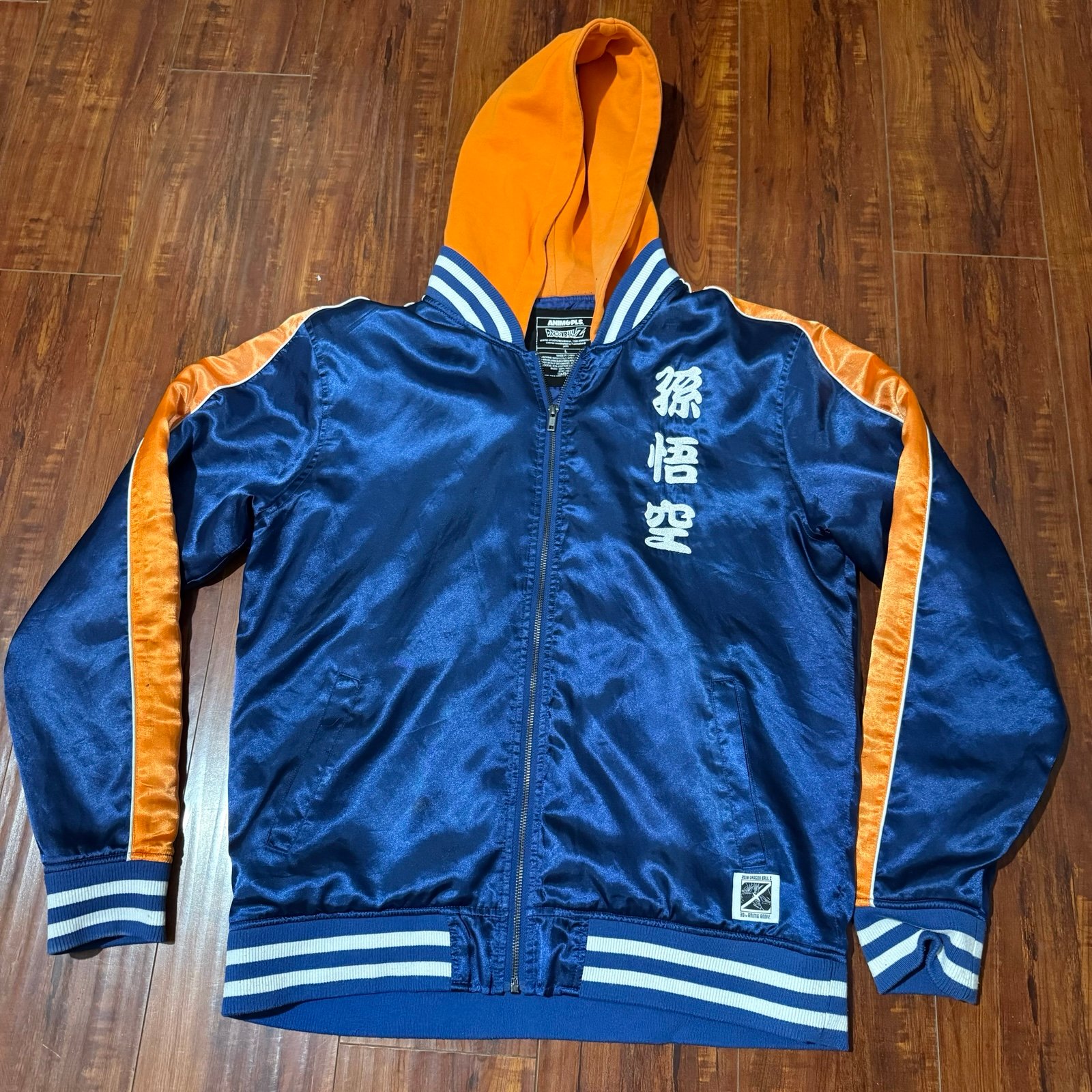Dragon Ball Z 2019 Hooded Zip Jacket Sz Lrg 30th Anniv Preowned Good Condition!