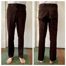 Vtg 70s Levi’s Panatela brown double knit polyester pants