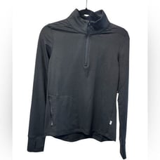 NWT FEAT Women’s Black Half Zip Pull Over Athletic Top Jacket - Size XS