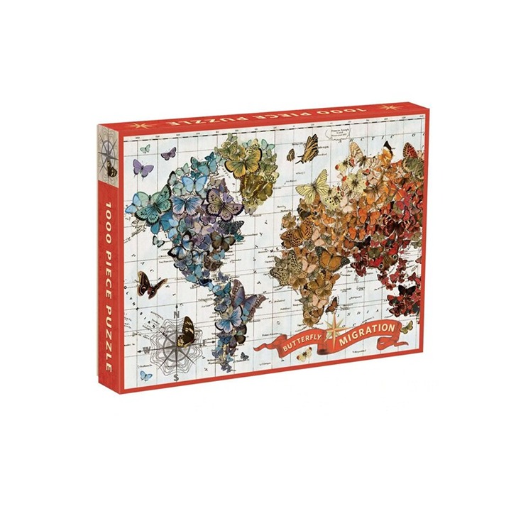 Butterfly Migration 1000 Piece Puzzle by Wendy Gold, Butterfly Puzzle