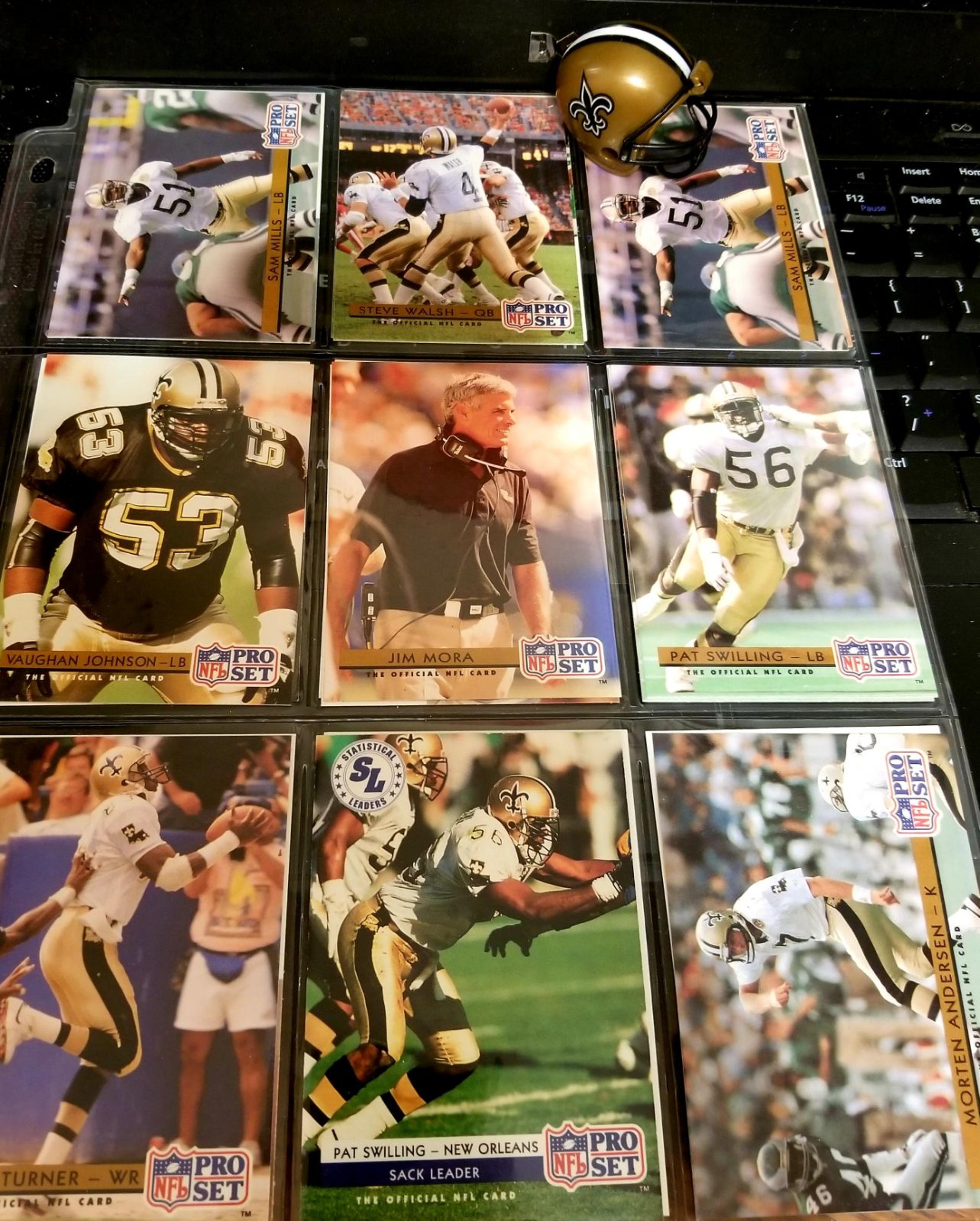 New Orleans Saints nfl helmet+9 cards