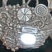 LONGABERGER 2002 PEWTER BASKET ORNAMENTS Set of 4 Christmas Tree Holiday Baskets