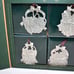 LONGABERGER 2002 PEWTER BASKET ORNAMENTS Set of 4 Christmas Tree Holiday Baskets