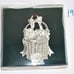 LONGABERGER 2002 PEWTER BASKET ORNAMENTS Set of 4 Christmas Tree Holiday Baskets