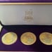 Vintage Hard To Find Precious Moments Collectors Club Medallion Set Of 3 In Case