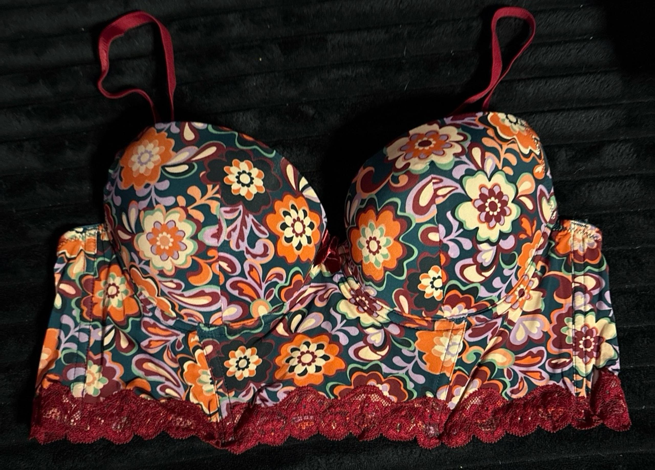 Adore Me Meissa Floral Push-up Balconette Bra, 36B