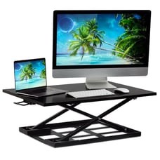 Standing Desk Converter, Height Adjustable Sit Stand Desk, 32x22 Inch